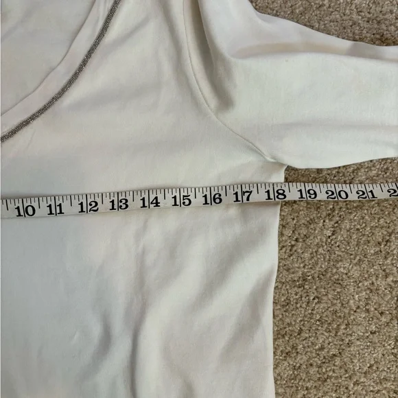 Chicos long sleeve v neck tee. Ivory. Excellent condition, size 1 or med… - Picture 5 of 7